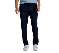 Haggar Herren Premium ohne Bügeln, Slim Fit, flache Vorderseite, khaki - Blau - 29W / 30L