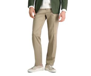 Haggar Herrenhose, bügelfrei, Premium-Khaki, Klassische Passform, ohne Bundfalten, Dehnbund, Freizeithose, Normale und große Größen