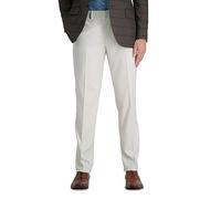 Haggar Hochwertige Herrenhose, gerader Schnitt, 4-Wege-Stretch, erweiterbarer Bund, Natürlich