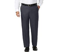 Haggar J.M B&t Herren-Hose mit erweiterbarer Taille, Klassische Passform, Flache Vorderseite - Blau - 60W / 30L