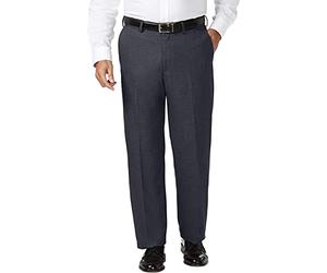 Haggar J.M B&t Herren-Hose mit erweiterbarer Taille, Klassische Passform, Flache Vorderseite - Blau - 60W / 30L