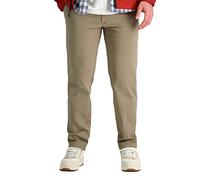 Haggar Life Herren-Chinohose, Flache Vorderseite, schmale Passform, Khaki, Mittleres Khaki, 36W / 29L