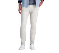 Haggar Life Herren Flexhose, schmale Passform, Flache Vorderseite, Khaki, Putty, 32W / 30L
