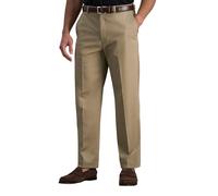 Haggar Men's Premium No Iron Khaki Classic Fit Flat Front Casual Pant (Regular and Big & Tall Sizes)