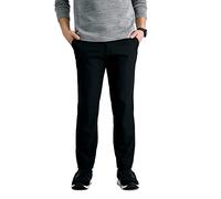 Haggar Men's The Active Series City Flex 5-Pocket Slim-Straight Pant, Black Dobby, 34 x 30
