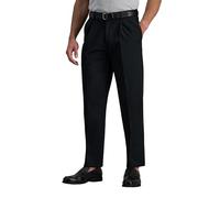Haggar Premium No Iron Stretch Classic Fit Pleated Pants Black 40x34