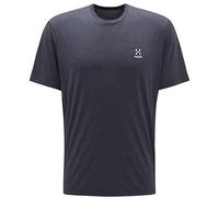 Haglöfs Funktionsshirt Herren Ridge Tee atmungsaktiv, Bio-Baumwolle True Black S S