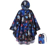 HAGOT1 Stück Teiliger Regenmantel Kinder, Astronautenmuster, Größe L