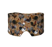 Hahn und Huhn, Klettverschluss, warm, Augen- und Ohrenschützer für Seitenschläfer, Nachtschlaf, Arbeit, Nickerchen, Reisen, Yoga