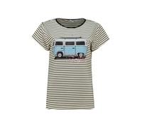 HAILY S T-Shirt Su44mmer schwarz gestreift Größe L