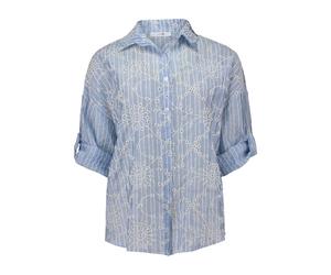 HaILYS - 3/4 LY BL Ka44ta blue stripe flower - Gr. - XS