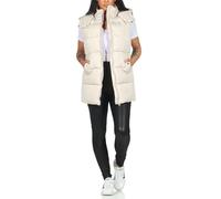 Hailys Damen gefütterte Steppweste Pi44a Waistcoat Damenweste mit Kapuze NW-PO2302052 Cream M