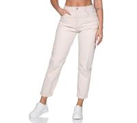 Hailys Damen High Waist Ankle Mom Jeans - Natur