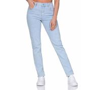 Hailys Damen High Waist Jeans Hose Damenjeans mit bestickten Herzen Am44our Straight VF-PO2411058 LBlue/Blue Heart M