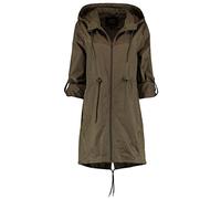 Hailys Damen Jacke Windbreaker Wi44nda Kapuzenjacke mit Turn-up-Ärmeln LA-2206085 Khaki L