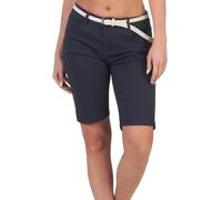 Hailys Damen Jeans Shorts Mi44na Denim Bermuda mit Flechtgürtel VF-PO2206040 Navy L