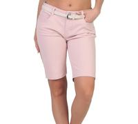 Hailys Damen Jeans Shorts Mi44na Denim Bermuda mit Flechtgürtel VF-PO2206040 Rose XS