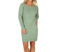 Hailys Damen kurzes Strickkleid Ro44xana gestricktes Langarmkleid Rundhals SYF-PO22110589 Iceberg Green Marl (1604001180) S