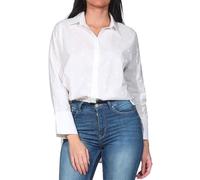 Hailys Damen Langarm Bluse bestickte Hemdbluse mit Herzen He44arty JB-PO2411041 White S