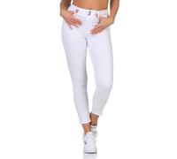 Hailys Damen Skinny Jeans Hose Push Jeanshose mit hohem Bund QI-1902065-1 White XXL