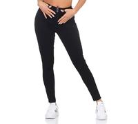 Hailys Damen Skinny Jeans Hose Push Jeanshose mit hohem Bund QI-1902065-2 Black S