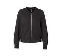 Sweatjacke HAILY’S "LS P JK Ke44ndra", Damen, Gr. XS, schwarz, Sweatware, Obermaterial: 98% Polyester, 2% Elasthan, unifarben, regular fit normal, Rundhals, Sweatjacken Sweatjacke (24167319-XS) schwar