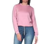 Hailys Damen Sweatshirt Sweater Pullover mit Glitzer-Zugband Ei44leen SJA-PO2303014-A DBlossom Rose XL