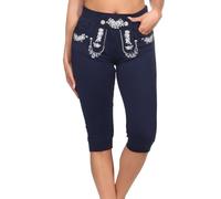 Hailys Damen Trachten Capri Sweathose Knielang Be44tti Oktoberfest YU-2209999Madl Navy Marl XS