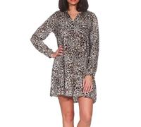 Hailys Damen Viskose Mini Langarm Kleid Tunika Ra44ja mit Leopardprint DF-6588 Leo (8048) M
