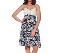Hailys Damen Viskose Träger-Kleid Ka44na mit Blumen-Muster HF-1808047 Navy Tropical (6390) L