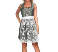 Hailys Dirndl Mi44tzi mit Schürze Fern Green Größe L