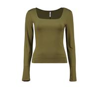HAILY'S Langarmshirt 'Alessia' - Avocado / M