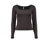 HAILY'S Langarmshirt 'Alessia' - Kakao / L
