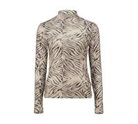 HAILY'S Langarmshirt 'Kimmy' - Beige Zebra / M