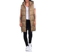 Hailys lange Steppweste Lina Nut Brown Größe M
