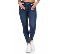 Hailys Push Frauen Jeans blau XXL 70% Baumwolle, 28% Polyester, 2% Elasthan Basics, Streetwear