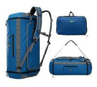 Haimont Rucksacktasche 50L Wasserabweisende Sporttasche Faltbar Männer Frauen mit Schuhfach für Reisen Wandern Camping Outdoor Marineblau