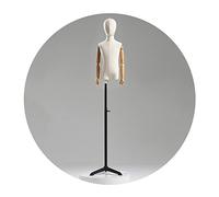 HAIPENG Kinder Schneiderpuppe Torso Büste, Modell Requisiten Mit Kopf Und Holzarme, Kinder Bekleidungsgeschäft Verstellbare Höhe Puppen, Metall Stativ, 3 Farben (Farbe : Black, Größe : 6 Years Old)