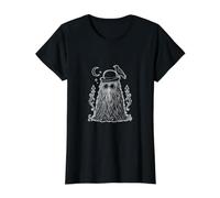 Hairy Gentleman Cousin Itt mit Rabe Gothic Oddity Design Preisgünstiges Grafik-T-Shirt, Damen, Schwarz, XL