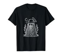 Hairy Gentleman Cousin Itt mit Rabe Gothic Oddity Design Preisgünstiges Grafik-T-Shirt, Herren, Schwarz, XL