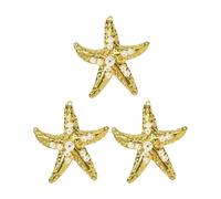 HAISENG 3 x Strand-Halskettenanhänger, lebendige Muscheln, Charm, Edelstahl, Bastelkomponenten, Ozeanik-Thema, Halsketten-Anhänger, Einheitsgröße, Wie beschrieben, Wie beschrieben