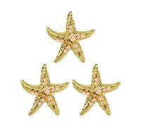 HAISENG 3 x Strand-Halskettenanhänger, lebendige Muscheln, Charm, Edelstahl, Bastelkomponenten, Ozeanik-Thema, Halsketten-Anhänger, Einheitsgröße, Wie beschrieben, Wie beschrieben