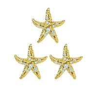 HAISENG 3 x Strand-Halskettenanhänger, lebendige Muscheln, Charm, Edelstahl, Bastelkomponenten, Ozeanik-Thema, Halsketten-Anhänger, Einheitsgröße, Wie beschrieben, Wie beschrieben