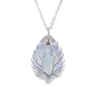 HAISENG Halskette mit Anhänger in Wassertropfenform, Kristallsteinschmuck, Kristallschmuck, natürliche Halsketten für Herren, Einheitsgröße, Wie beschrieben, Wie beschrieben