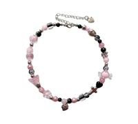 HAISENG Stilvolle Perlen-Halskette, modischer Halsschmuck, Acryl, Y2K-Perlen, Choker für Damen und Mädchen, bunte Perlen-Halskette, Einheitsgröße, Wie beschrieben, Wie beschrieben