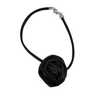 HAISENG Vintage Big Flower Choker Halskette Für Frauen Geschenke Elegante Schlüsselbeutel Kette Halskette Mode Schmuckzubehör Französische Rosenblume Hals