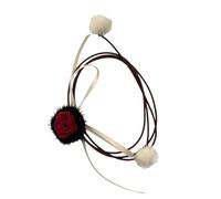 HAISENG Weiche Rose Anhänger Halskette Schmücken Elegante Bowknot Band Heckketten Ornament Vielseitiger Schmuck Für Verschiedene Outfits Mode Ribbon Halskette