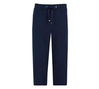 hajo Damen 3/4 Hose Klima Komfort - Hochwertiger Baumwollmaterialmix, Farbe:Blau, Größe:48