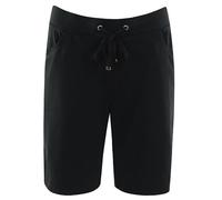 hajo Damen Bermuda - Shorts, kurze Hose, Homewear, stay fresh, Baumwoll-Mix Schwarz M