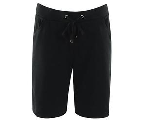 hajo Damen Bermuda - Shorts, kurze Hose, Homewear, stay fresh, Baumwoll-Mix Schwarz M